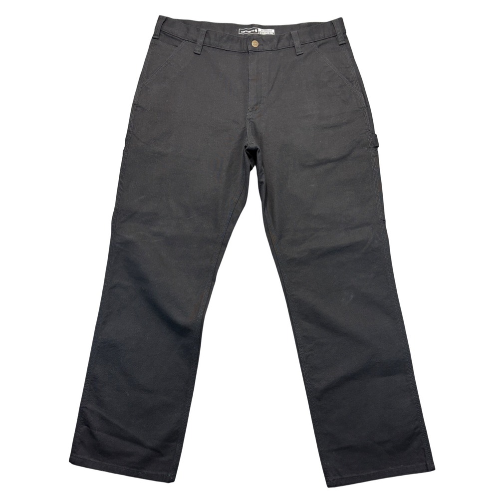 Carhartt Relaxed Fit Canvas Carpenter Work Pants Black 36x30 Mens Utility